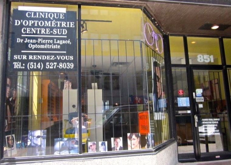 Clinique d'optométrie au centre-ville de Montréal